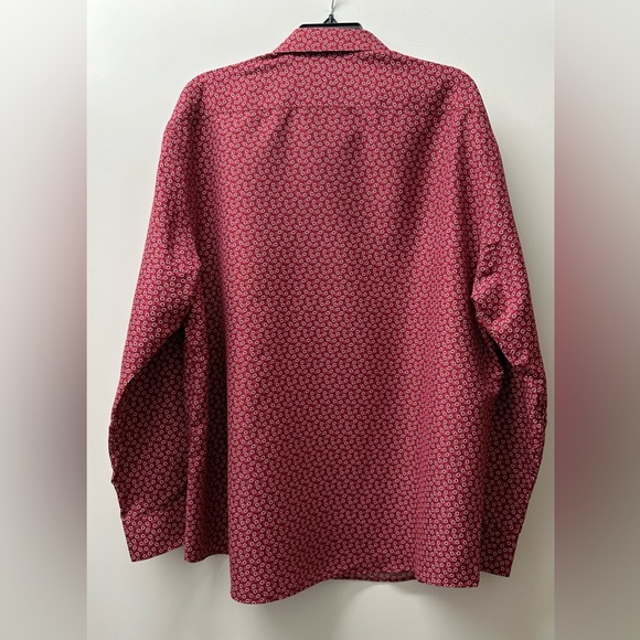 CALABRUM Men's Multicolored Modern-Fit Long Sleeve Button Down Performance Shirt - Picture 4 of 11